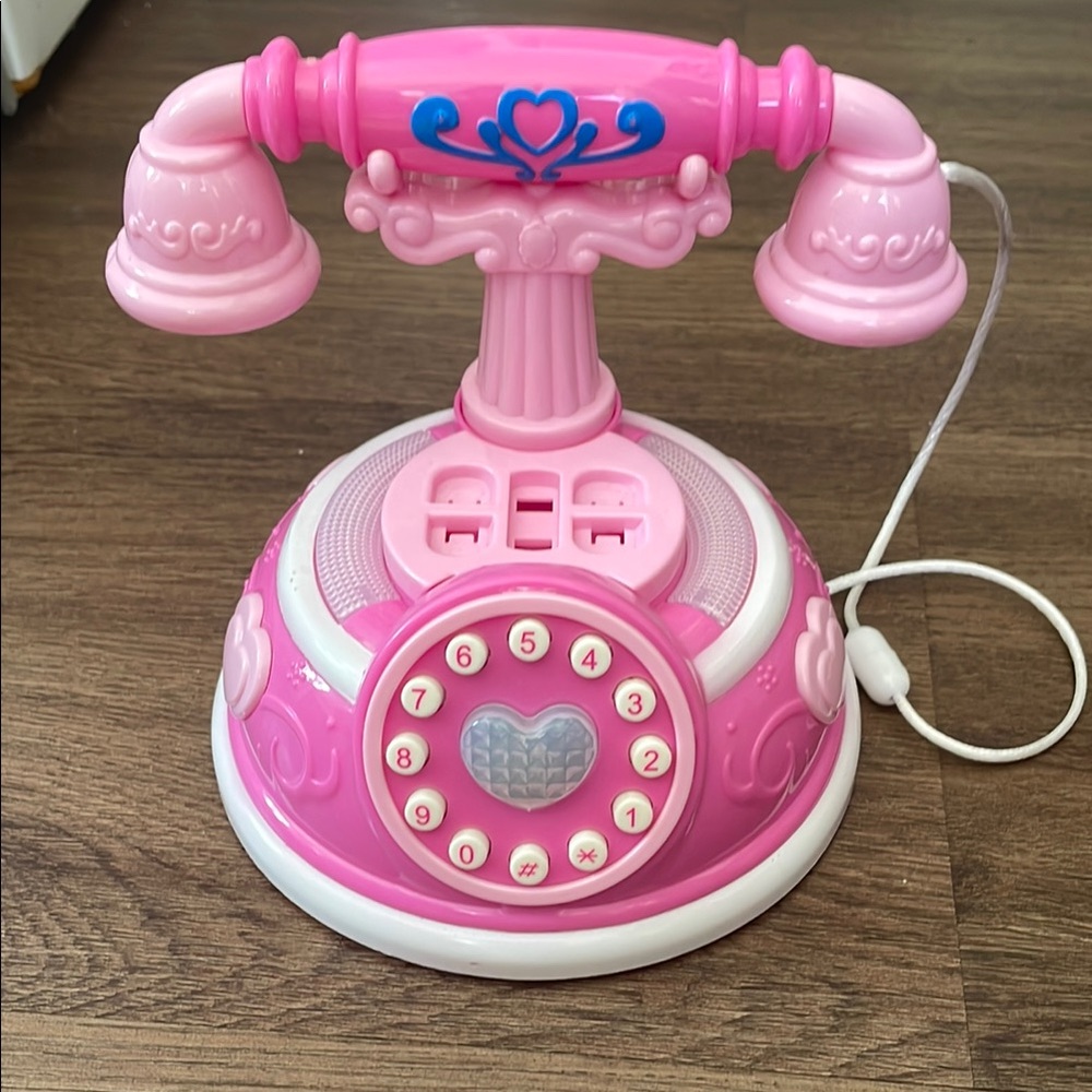 Classic Dial Interactive Princess Musical  Electronic Telephone Children Toy